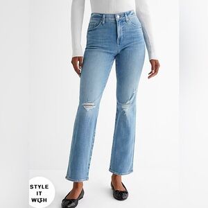 Express high rise straight ankle jean. Size 4. Worn once.